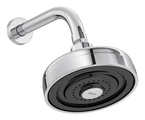 Chuveiro De Parede Redondo Acqua Plus Com Tubo Curvo 1990 Cr Acabamento Cromado Cor Cromado Deca