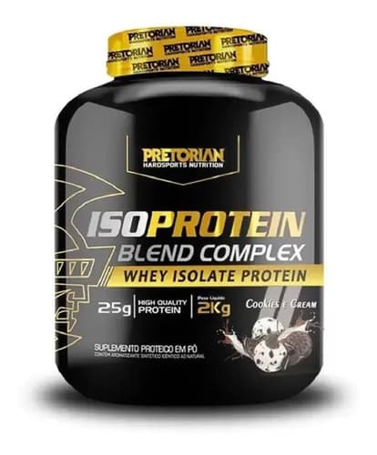 Whey Protein Isolado Iso Blend Complex 2kg Pretorian Sabor Cookies E Cream