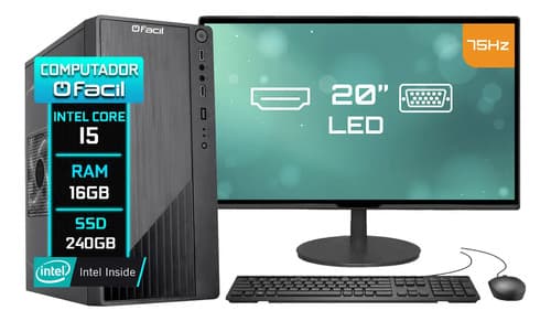 Computador Completo H61 Intel Core I5 2ª 16gb Ssd 240gb