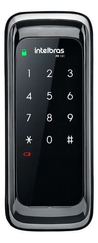 Fechadura Digital De Sobrepor Touch Screen Fr 101 Preta Intelbras